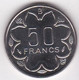 Republique Centrafricaine 50 Francs ESSAI 1976 B. Bronze Aluminium. KM# E 8 - Central African Republic