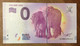 2017 BILLET 0 EURO SOUVENIR ALLEMAGNE DEUTSCHLAND KÖLNER ELEPHANTS ZOO ZERO 0 EURO SCHEIN BANKNOTE PAPER MONEY - [17] Vals & Specimens