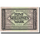 Billet, Allemagne, 5000000 Mark, STADT DUSSELDORF, SPL - [17] Falsos & Especimenes