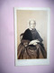 PHOTO CDV 19 EME FEMME ELEGANTE TYPE NOBLESSE ROBE  MODE Cabinet WITZ A ROUEN - Antiche (ante 1900)