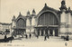 CARTE POSTALE ORIGINALE ANCIENNE : TOURS  LA GARE ANIMEE INDRE ET LOIRE (37) - Bahnhöfe Ohne Züge