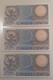 500 Lire 1976 Serie 3 Banconote Consecutive - 500 Liras