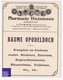 Jolie étiquette Ancienne Inutilisée Pharmacie Hinglais Weinmann à Epernay - Baume Opodeldoch A41-6 - Collezioni