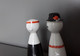 Delcampe - USSR Soviet Latvia Riga Porcelain Figurine Couple Boy Girl Salt Pepper Shaker Folk - Altri & Non Classificati