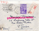 MARCOPHILIE TIMBRE MONACO 4F 50- MINISTERE ETAT FINANCES-OFFICE EMISSIONS TIMBRES POSTES-1943-PERUCAUD  SAINT JUNIEN - Poststempel