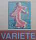 R1118/160 - 1960 - SEMEUSE De PIEL - (CP Vierge) N°1233-CP1 - SUPERBE VARIETE ➤➤➤ Semeuse Déplacée / Décalage Du Rouge - Postales  Transplantadas (antes 1995)