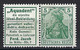 ⭐ Allemagne - Timbre Publicitaire - Michel N° W 2 . 12 * - Neuf Avec Charnière - Aquadent -> R 12 - 1911 / 1912 ⭐ - Markenheftchen