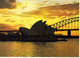 Australie New South Wales Sydney Sunset Over Opera House Coucher De Soleil  Batiment Edifice Pont - Sydney