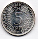 Allemagne  --  5 Mark  1971 F  --   état  SUP - 5 Mark