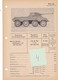 Char Panzer Tank Véhicule Blindé Puma Fiche Technique Datenblatt Allemande German - Véhicules