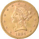 Monnaie, États-Unis, Coronet Head, $10, Eagle, 1894, U.S. Mint, Philadelphie - 10$ - Eagle - 1866-1907: Coronet Head