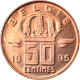 Monnaie, Belgique, Baudouin I, 50 Centimes, 1995, FDC, Bronze, KM:149.1 - 50 Cent