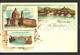 Cartolina Ricordo Di Torino - Vedute Diverse 1905 Ca Usata Gruss Aus Type  W6_409 - Bruggen