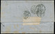 LET FRANCE - Poste - 60A, Sur Enveloppe, Cad Bureau De Passe "1307", Dijon (2 Dents Courtes) - 1849-1876: Klassieke Periode