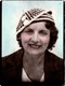 Photo Originale Portrait D'une Charmante Femme Au Béret Bicolor Tricoté Main Vers 1920/30 - Pin-Ups