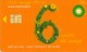 # Carte A Puce Portemonnaie  Lavage BP - Fleurs - Orange - 6u - Puce1? - Offerte Non Gratté - Tres Bon Etat - - Autowäsche