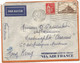 N° 260+283  LETTRE COVER AVION MARSEILLE GARE AVION 20.V.1937 TO HONG KONG VIA CANTON CHINA - 1921-1960: Modern Period