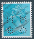 C0162 United Kingdom Personality Royalty Queen Perfin Used - Perforiert/Gezähnt