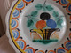 Ancienne Petite Assiette Nevers Signée Décor Corbeille De Fruits 19ème - Nevers (FRA)