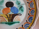 Delcampe - Ancienne Petite Assiette Nevers Signée Décor Corbeille De Fruits 19ème - Nevers (FRA)