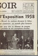 Le Roi Baudouin Inaugure L'Expo 1958 (fac-similé De La Une Du Journal Le Soir, Belgique) Du 18/04/1958 - Historical Documents