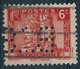 C0143 French Indochina Architecture Monument Perfin Used - Perforés