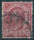C0144 Italy Personality Royalty King Perfin Used - Perforiert/Gezähnt