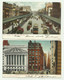 STOCK EXCHANGE AND WALL STRETT + BOWERY AND ELEVATED ROAD, NEW YORK 1906   VIAGGIATA  FP - Wall Street