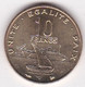 République De Djibouti. 10 Francs 1999 Bronze-aluminium. KM# 23 - Dschibuti