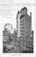 M011306 "PARK ROW-ST. PAUL BUILDINGS- NEW YORK"-ANIMATA-TRAMWAY -VERA FOTO-. CART SPED 1902 - Manhattan