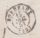 Delcampe - 1851 - Lettre Pliée En Français D' Amsterdam Vers  Bordeaux, France - Entrée Par Valenciennes - T 18 - ...-1852 Prephilately