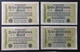 Lot Banknoten Reichsbanknoten 10 Millionen Mark 1923 4 Varianten Deutschland Germany Erhaltung Siehe Scans - 10 Miljoen Mark