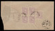 1894ca IRAN PERSIA 5c (5) BLOCK OF 4 Sc.90 - TEHERAN To SHIRAZ REDIRECTED TO BOUSHIR (BUSHIR) - Iran