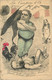POLITIQUE CARTE SATIRIQUE Dessin Original ( Illustrateur H.SCHICK ) La Ceinture D'or - Satiriques