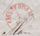 1866 - Lettre Pliée En Français D'Amsterdam Vers Paris, France - Entrée Valenciennes - Cad Transit Et Arrivée - Covers & Documents