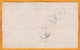 Delcampe - 1867 - Enveloppe Pliée D'Amsterdam Vers Saintes Près Cognac, France - Entrée Valenciennes - Cad Transit Et Arrivée - Briefe U. Dokumente