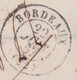 Delcampe - 1867 - Lettre Pliée En Français D'Amsterdam Vers Bordeaux, France - Entrée Valenciennes - Cad Transit Et Arrivée - Covers & Documents