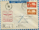 SYRIE LETTRE RECOMMANDEE PAR AVION AVEC CACHET "FRANCE LIBRE REOUVERTURE DE LA....." DEPART DAMAS 11-4-43 POUR L'ALGERIE - Covers & Documents