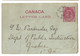 1906 Entier Postal Surchargé 2C Oblitéré Dunhan. - 1860-1899 Règne De Victoria