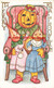 325993-Halloween, Whitney No WNY10-7, JOL Head Woman Sitting With Vegetable Head Children - Halloween