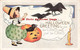 326093-Halloween, Whitney No WNY24-6, Young Witch, Crows Flying Out Of JOL - Halloween