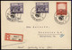 Germany 1941 Wiener Messe Vienna Expo Commemorative Set Registered Cover 71759 - Autres & Non Classés