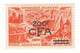 Reunion Timbre Neuf * Poste Aerienne PA N° 50 Charniere , Cote 30€ , Marseille Surcharge CFA 200F/500F - Unused Stamps