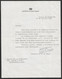 1951 30.07 BELGIQUE - Lettre En Franchise Du SECRETARIAT DE LA REINE ELISABETH - Avec Contenu Signe Par La Secretaire De - Brieven En Documenten