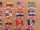 25 Plaquettes Drapeaux L'Alsacienne Américorama. Etats-Unis Brésil Chili Cuba  Argentine Paraguay... Drapeau. Lot 5 - Tin Signs (after1960)