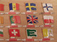 25 Plaquettes Drapeaux L'Alsacienne Drapeaurama. Vatican Europe  Monaco Autriche Andorre... Drapeau. Lot 1 - Tin Signs (after1960)