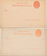 2 CARTES Hongrie - Entier   Entier Postal De HONGRIE   MAGYAR KIR POSTA ZART LEVELEZO LAP - Unused Stamps