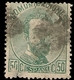 España Edifil 126 (º)  50 Céntimos Varde  Corona,Cifras Y Amadeo I  1872  NL756 - Used Stamps