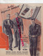 24- PERIGUEUX - DEPLIANT VETEMENTS LAPASSERIE -PLACE BUGEAUD ETE 1951- TAILLEUR-SAHARIENNE-GOLF-NORFOLK-COMMUNION - Advertising