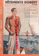 47- AGEN- DEPLIANT VETEMENTS ROBERT- 99 BD REPUBLIQUE-1939-COSTUME-GOLF-GABARDINE-TENNIS-NORFOLK-MARIN-SMOKING - Publicités